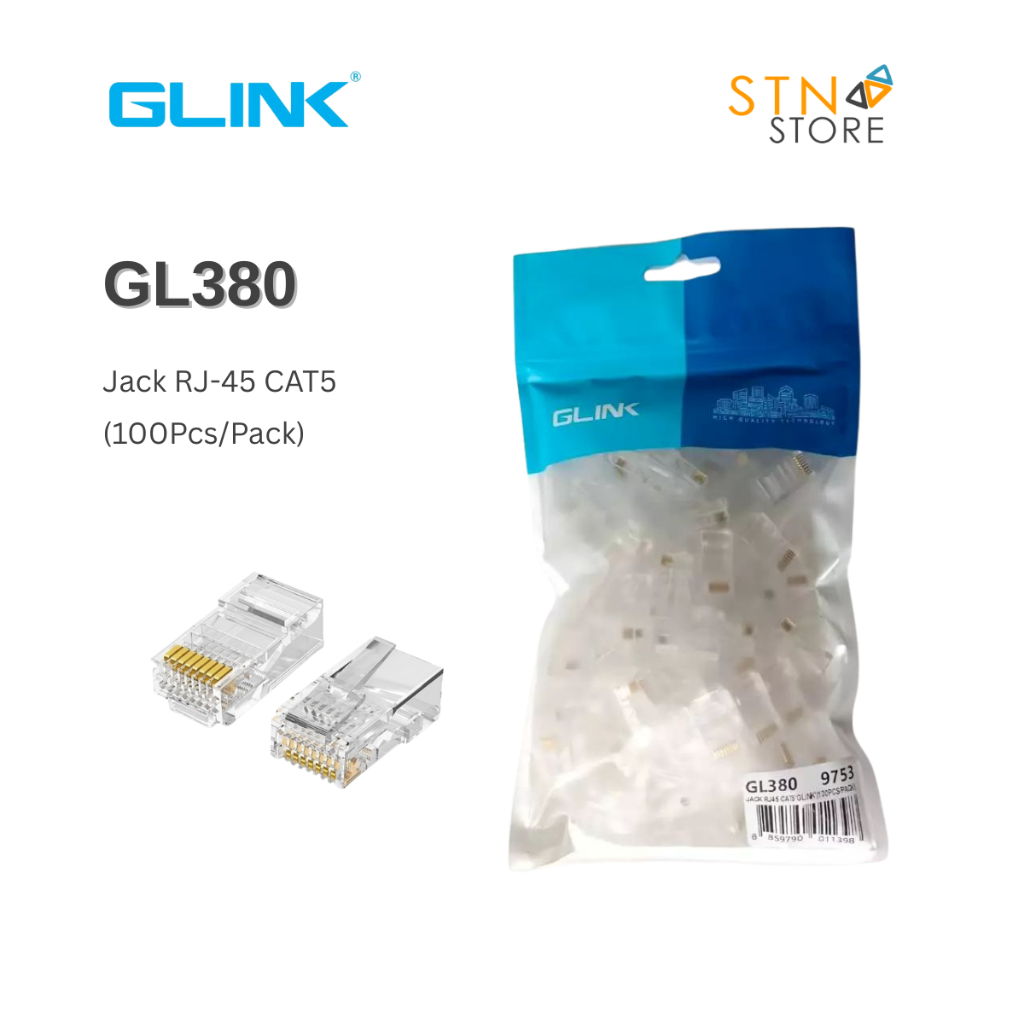 GLINK GL380 Jack RJ45 CAT5 (100Pcs/Pack)