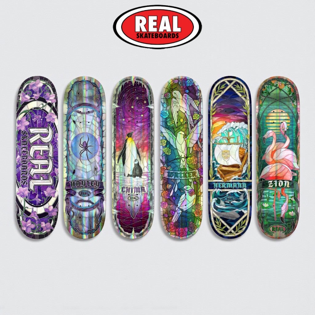 REAL HOLOGRAPHIC CATHERAL SKATEBOARD DECK | แผ่นสเก็ตบอร์ดนำเข้า [สินค้าพร้อมส่ง]