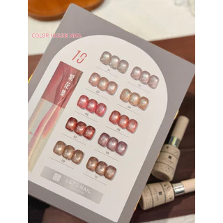มาใหม่ล่าสุด พร้อมส่ง Let nail 10 สี สีเจลแคทอายเนื้อซาติน / สีเจลแคทอายลูกแก้ว let’s nail พร้อมชาร์ทโชว์สี มาใหม่
