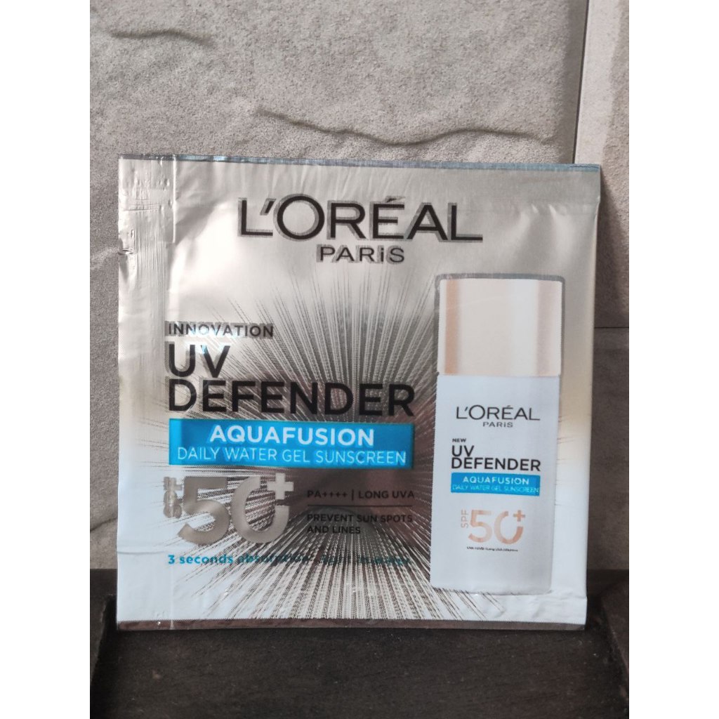 1.5ml L'Oreal UV Defender AquaFusion Daily water gel sunscreen