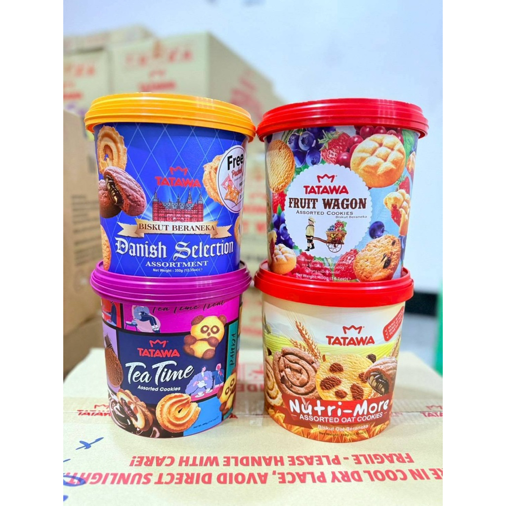 คุกกี้ถังTatawaรุ่นใหม่ถังใหญ่ คุกกี้ปีใหม่ พร้อมส่ง ลอตใหม่ อายุยาว