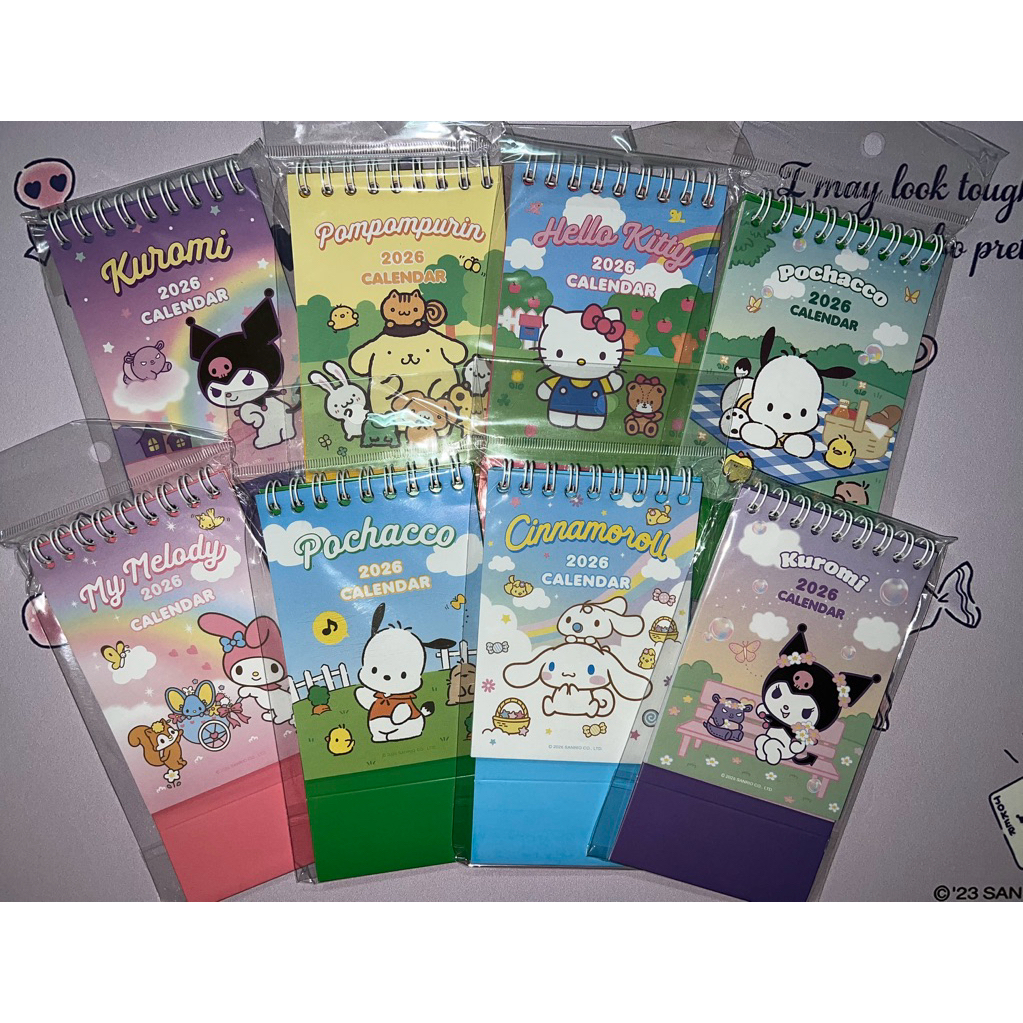 ปฏิทินตั้งโต๊ะ 2026 ปฏิทินจิ๋วตั้งโต๊ะ ปฏิทินพกพา 2569 ปฏิทินลายการ์ตูนน่ารักๆ