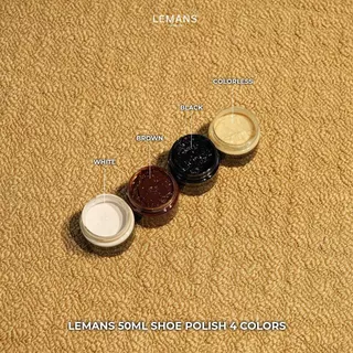 ขัดรองเท้า เลมันส์ 50มล 4สี ดํา, น้ําตาล, ไม่มีสี, ขาวบํารุงรักษาและฟื้นฟูหนังรองเท้า, กระเป๋าเงิน, ผ้าคลุมโซฟา...