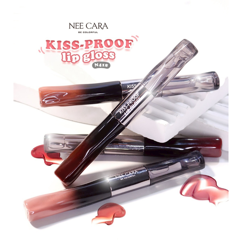 NEE CARA غلوس شفاه Kiss-Proof ‏N418 ‏(1 + 1) — صورة 6