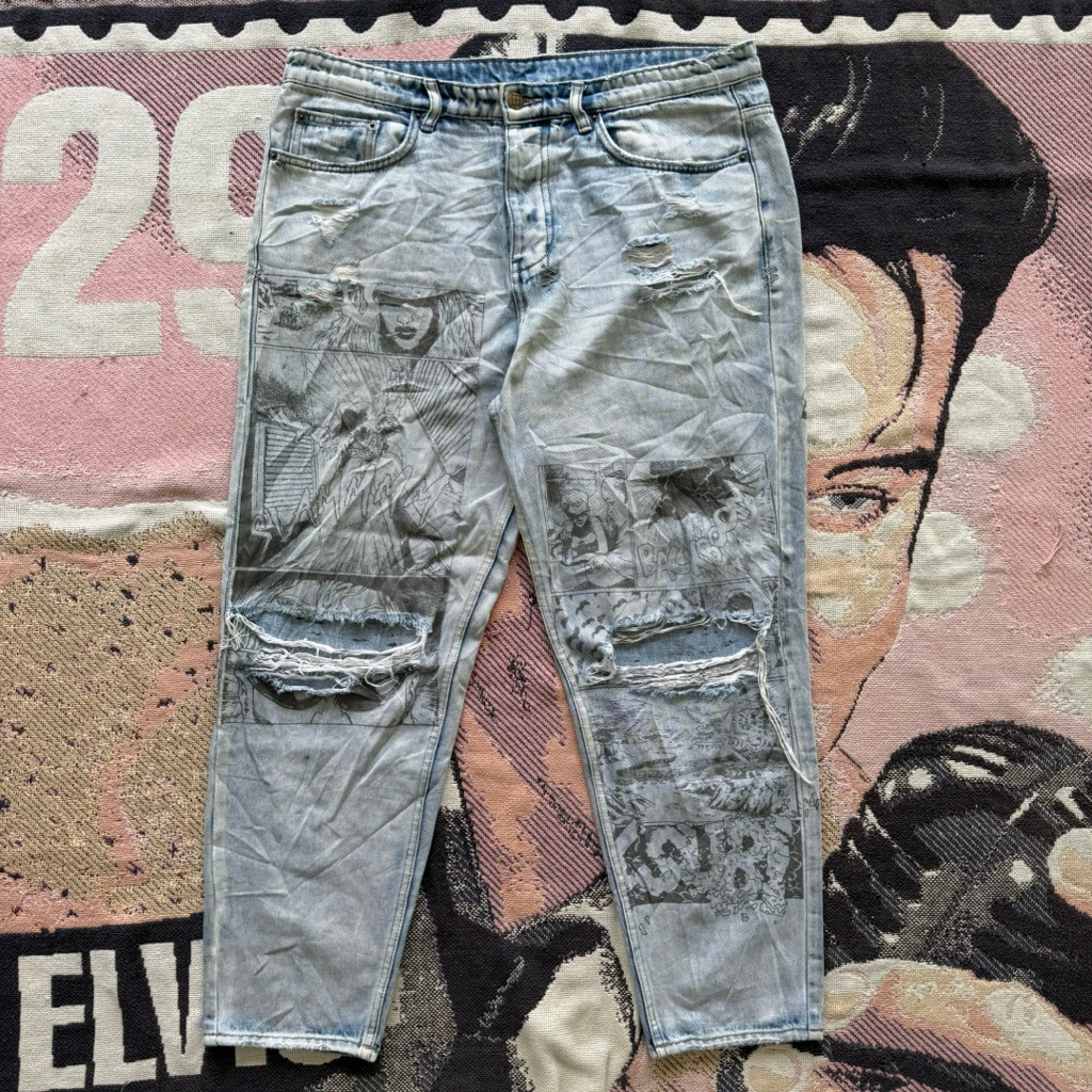 Ksubi Comic Book Ripped Jeans