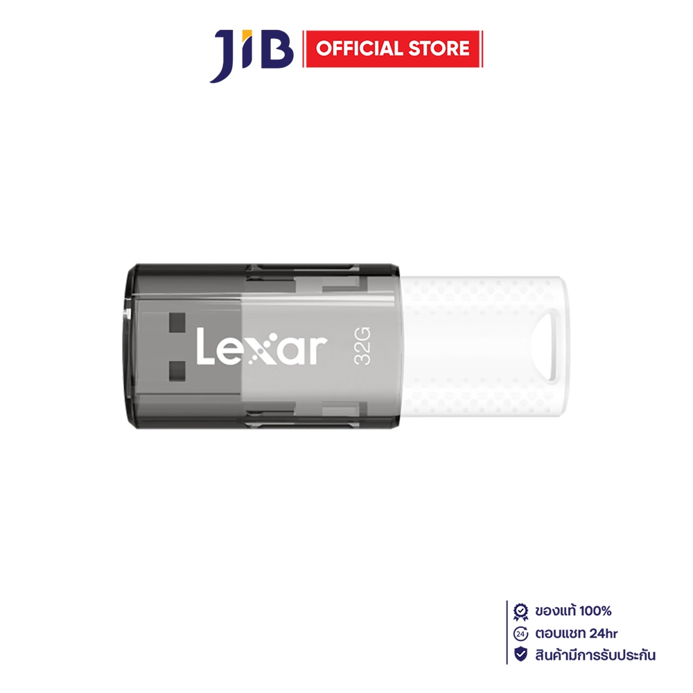 128 GB FLASH DRIVE (แฟลชไดร์ฟ) LEXAR JUMPDRIVE S60 - BLACK LJDS060128G