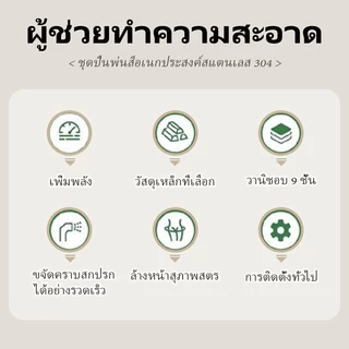 304สแตนเลส สายฉีดก้น 3in1 หัวฉีดแรงดันสูง หัวฉีดทำความสะอาด หัวฉีดชำระ ห้องน้ำ ที่ฉีดก้น หัวฉีดด้านล่าง