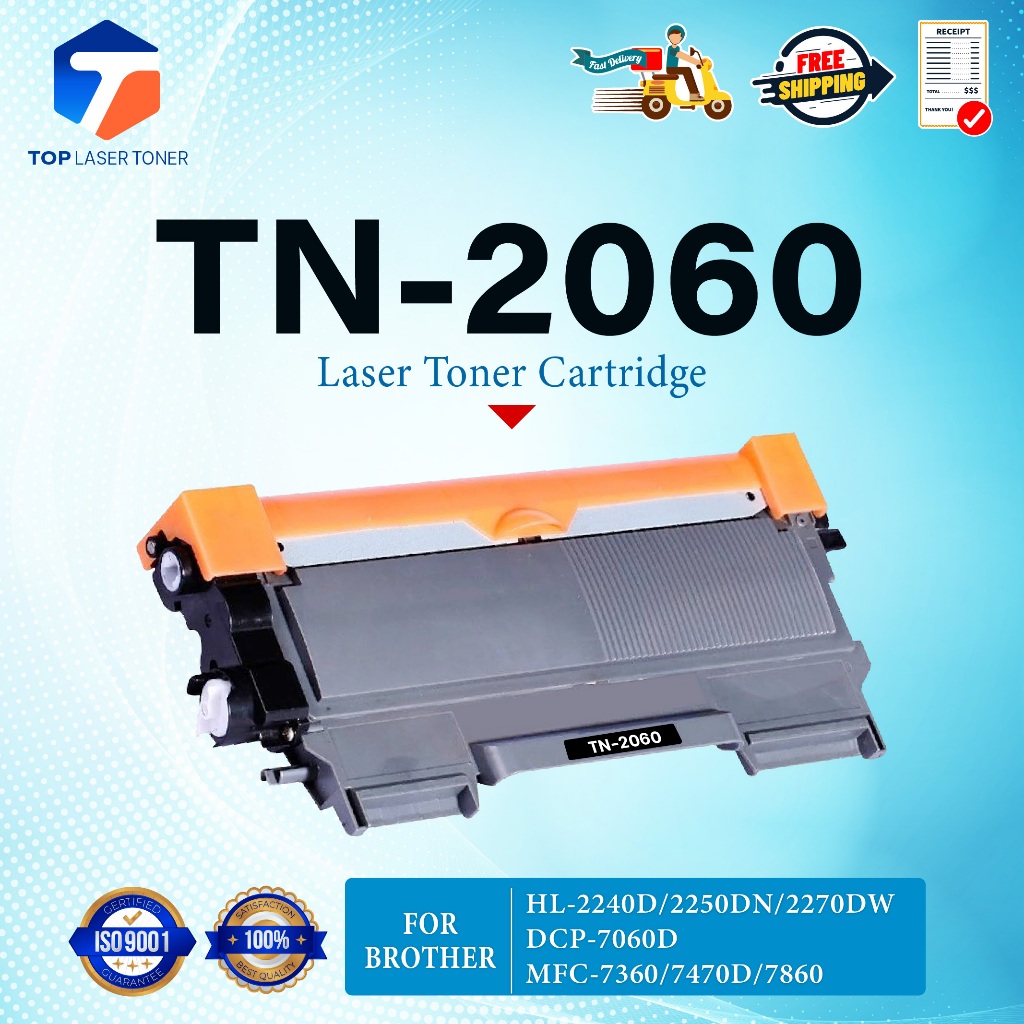 หมึกเทียบเท่า TN 2060 TN-2060 2060 T2060 TN2060 ใช้แทน TN2280 TN-2280 2280 T2280 T-2280 For Brother 