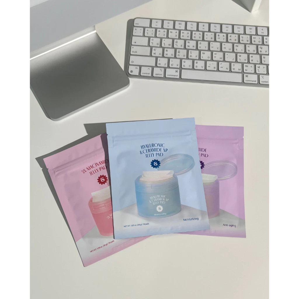 SUPERMOM | JELLY PAD เจลลี่แพด แบบซองขนาดพกพา 1ซองมี10แผ่น โทนเนอร์แพดและเป็นมินิมาร์คหน้าในตัวเดียวกัน Made in Korea thumbnail 3