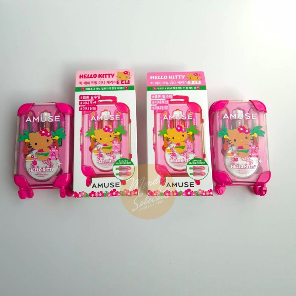 #พร้อมส่ง# AMUSE x Hello Kitty Quick Makeup Mini Luggage