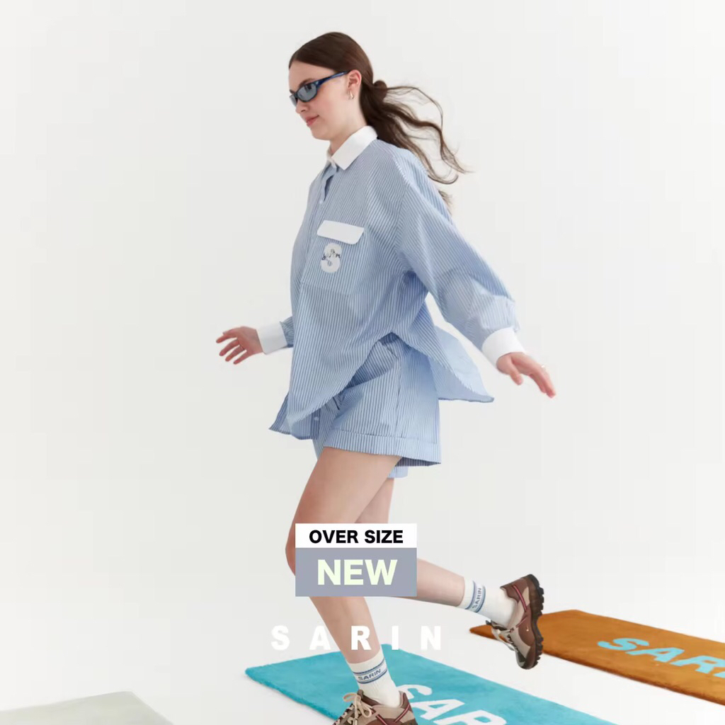 ❌❌SOLD❌❌Sarin PuiPui pinstripe shirt (used)