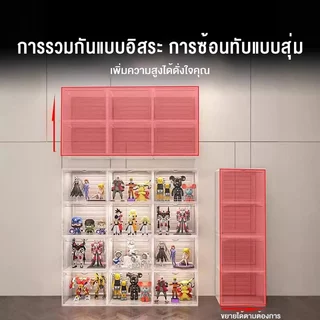 Wise ตู้อะคริลิคใส กล่องใส่โมเดล Labubu ชั้นวางโมเดล ตู้โชว์โมเดล PET ตู้ป๊อปมาร์ท ตู้ใส่โมเดล ตู้โชว์ตุ๊กตา