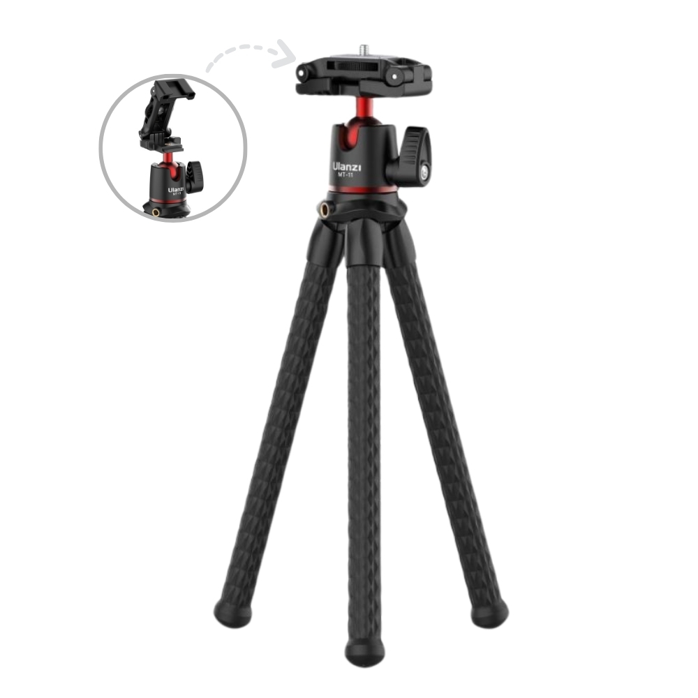Ulanzi MT11 Multi-functional Octopus Tripod ขาตั้งพร้อมหัวจับสมาร์ทโฟน แบบหนวดปลาหมึก หมุนได้360องศา