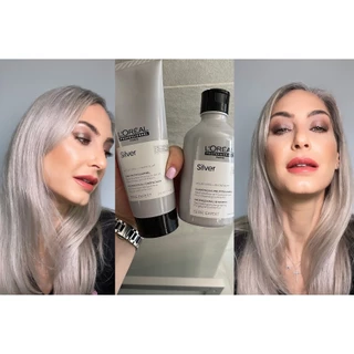 Loreal Silver Shampoo Loreal Serie Expert Silver Shampoo Refill 500ml.ลอรีอัล ซิลเวอร์ แชมพู ถุงรีฟิล แชมพูม่วง