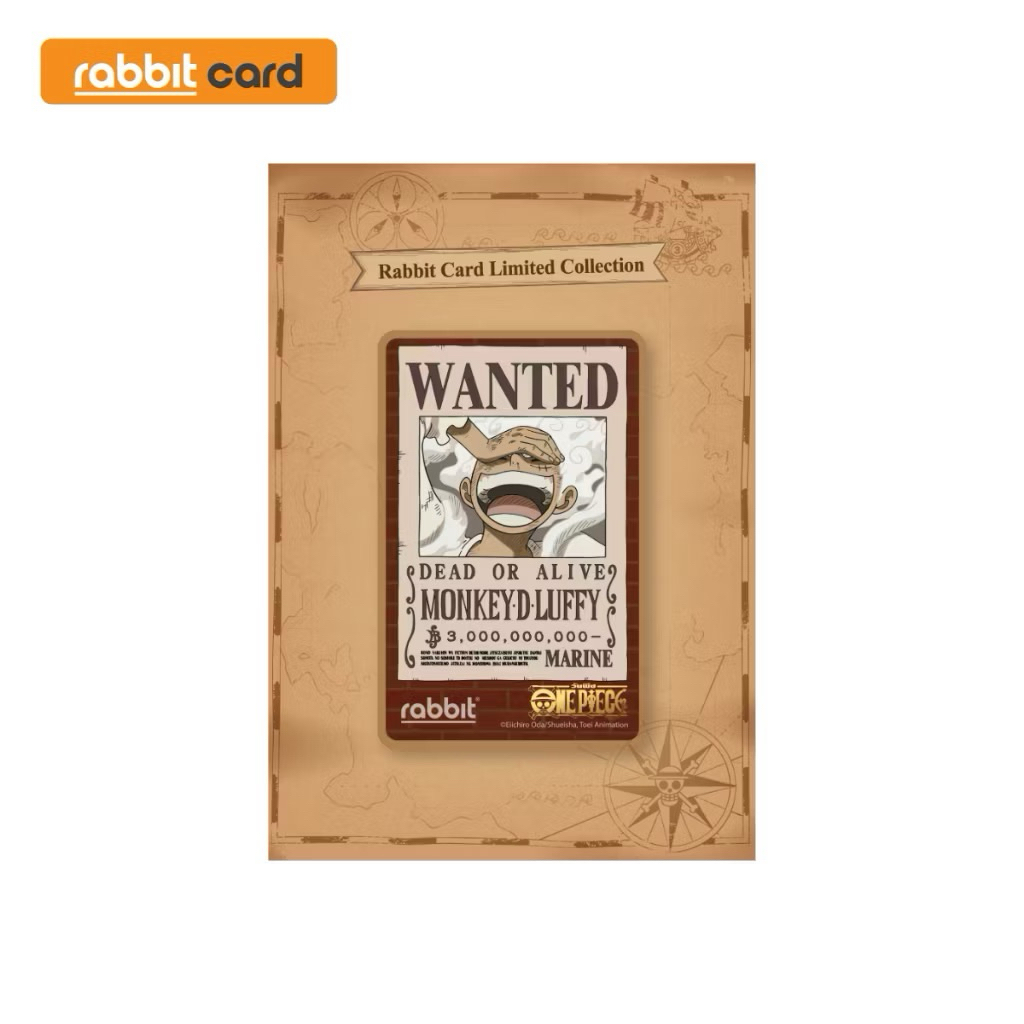 บัตรแรบบิทใบสุดท้าย!!!!📍พร้อมส่ง ลายตามหา Rabbitcard วันพีช ลิขสิทธิ์แท้🌊🏴‍☠️