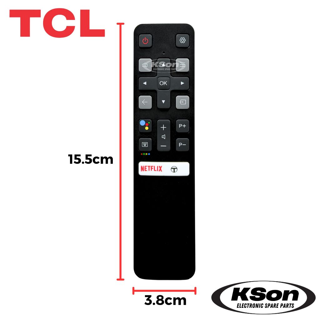 รีโมททีวี สมาร์ททีวี ทีซีแอล มีระบบสั่งการด้วยเสียง TCL Smart TV Remote Control with Voice Control รุ่น RC802V FUR6 - รูปที่ 6