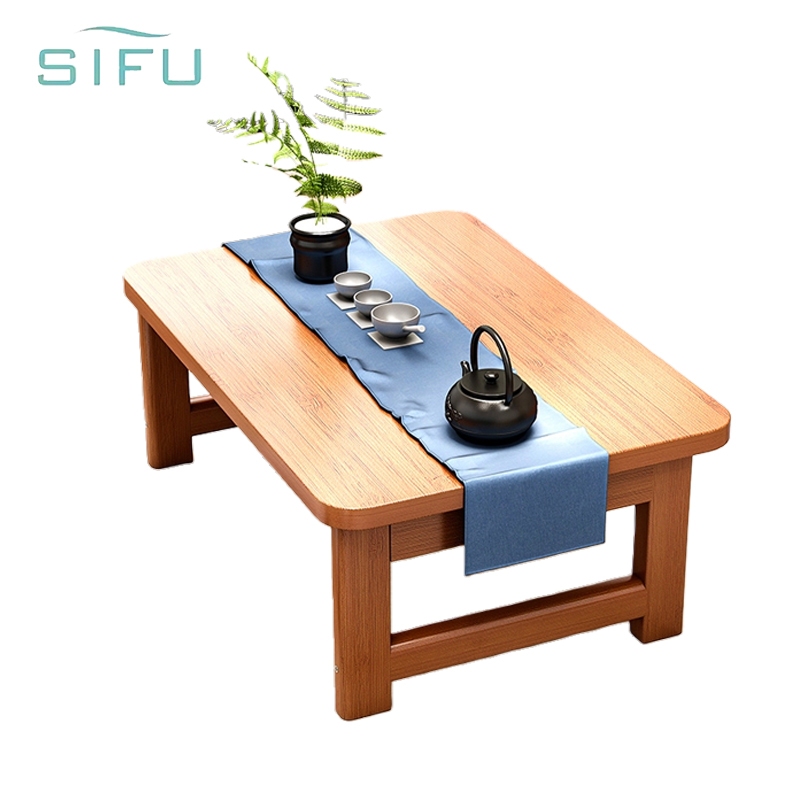 SIFU โต๊ะพับอเนกประสงค์ทำจากไม้ไผ่ ประหยัดพื้นที่สำหรับเก็บของ โต๊ะวางของ โต๊ะริมหน้าต่าง โต๊ะโซฟา โต๊ะกาแฟ