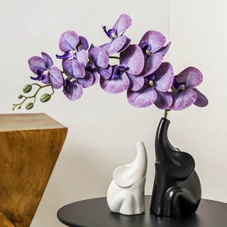 เซตแจกันช้างมงคล ขาว-ดำ 2 ชิ้น ของขวัญแต่งบ้านคลาสสิค เพิ่มค…