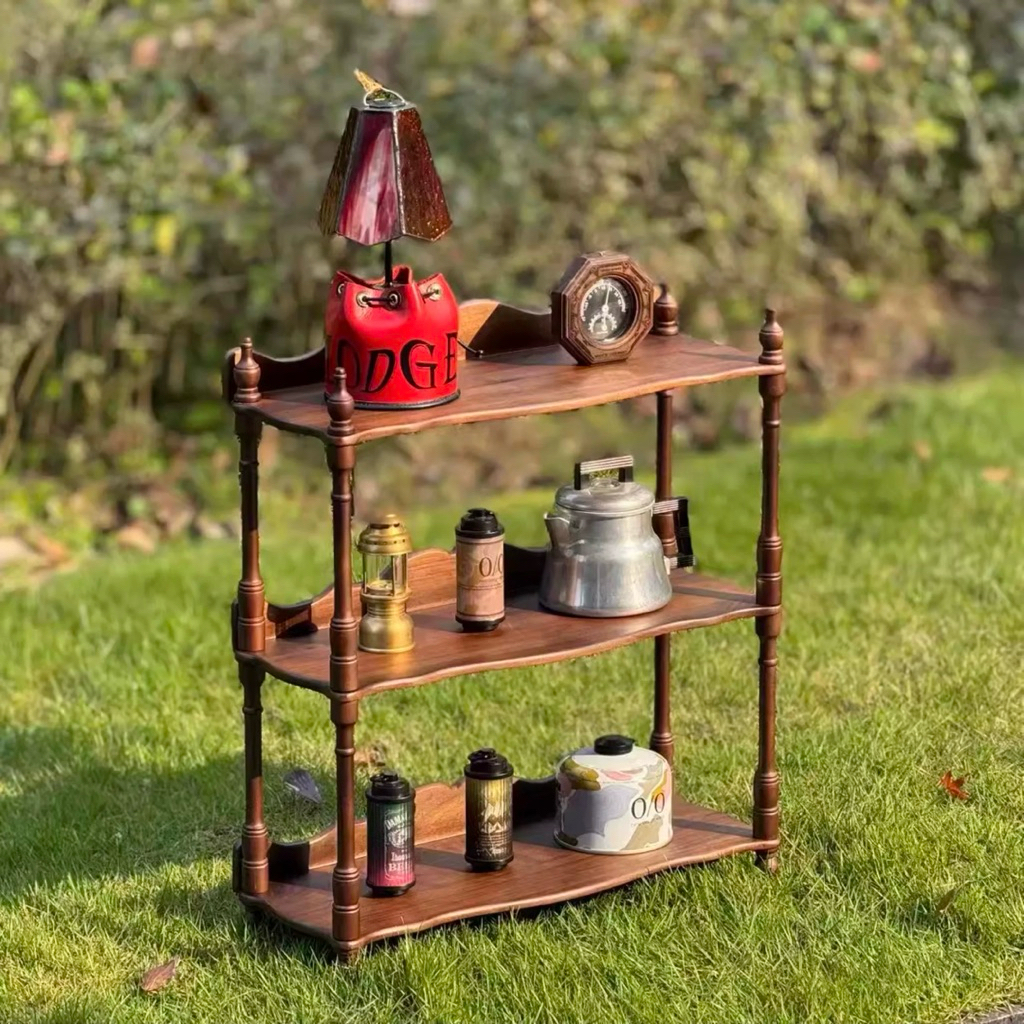 ‼️พรีออเดอร์‼️TIO - VINTAGE SOLID WALNUT 3-Tier Shelf OUTDOOR