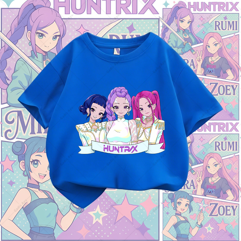 เสื้อยืดคอกลมผ้าฝ้ายแท้คุณภาพสูง พิมพ์ลาย K-pop Devil Hunter เหมาะสำหรับเด็กผู้หญิง มีขนาดให้เลือกตั้งแต่ 90-150 ราคา ถูกที่สุด ดีลบีเคเค แกลเลอรีภาพที่ 8