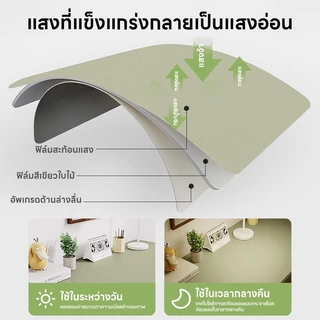 【K&D】60*140ซม PU เสื่อหแผ่นปูโต๊ะ ปูโต๊ะ กันลื่นและกันน้ำมัน แบบเรียบง่าย สําหรับนักเรียน คอมพิวเตอร์ แผ่นรองโต๊ะหนังแท้