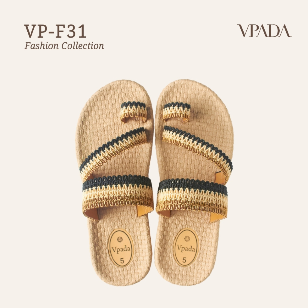 Vpada_sandals_VP-F31 Fashion Collection รองเท้าแตะชายหาดแบน รองเท้าแตะแฟชั่น