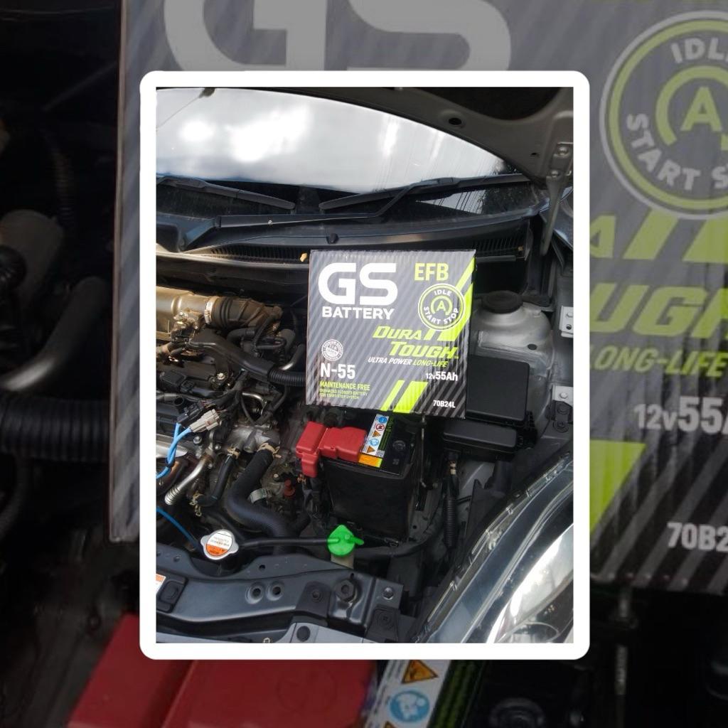 GS Battery Dura Tough (EFB) รุ่น: N-55