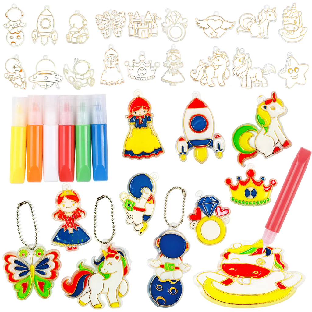 MOONTOY กาวคริสตัล ลายการ์ตูน สามมิติ แฮนด์เมด diy สําหรับเด็กนักเรียน SG118
