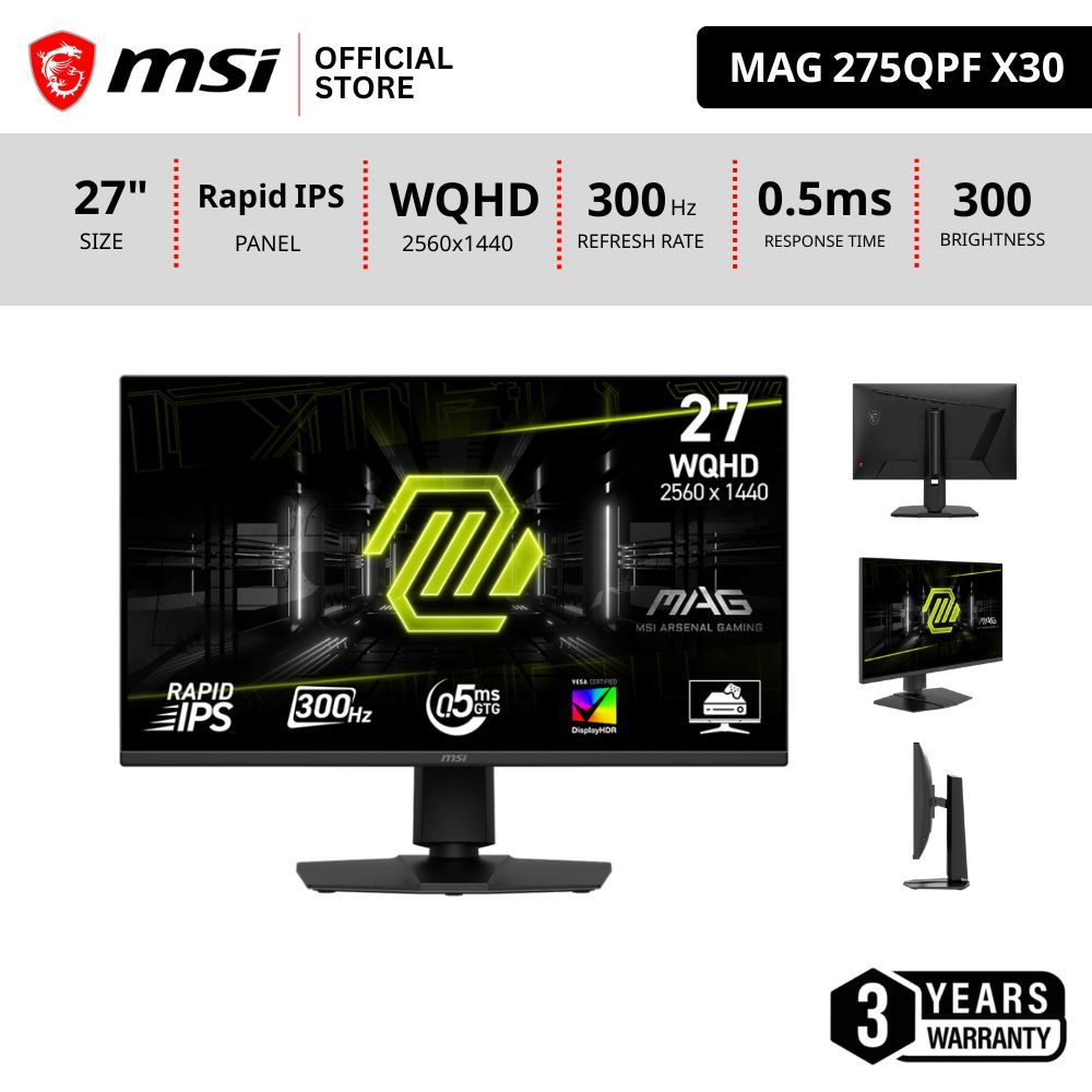 MSI MAG 275QPF X30 Monitor จอคอมพิวเตอร์ 27นิ้ว