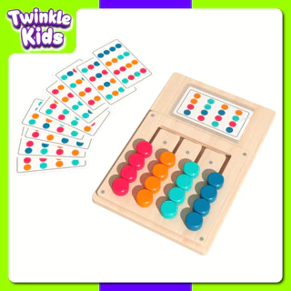 [มาใหม่ สุดปัง] ของเล่นมอนเตสซอรี่ บอร์ดจับคู่สีไม้ เสริมพัฒนาการเด็ก | TwinkleKids