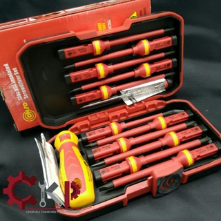 ไขควงกันกระแส VDE แกนสลับ 13 ตัว/ชุด CONSO VDE-561113 // ออก…