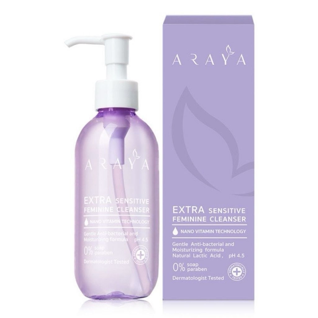 Araya feminine lady 200ml original สบู่เหลวอนามัย อารยา ของแท้ ยกกล่อง
