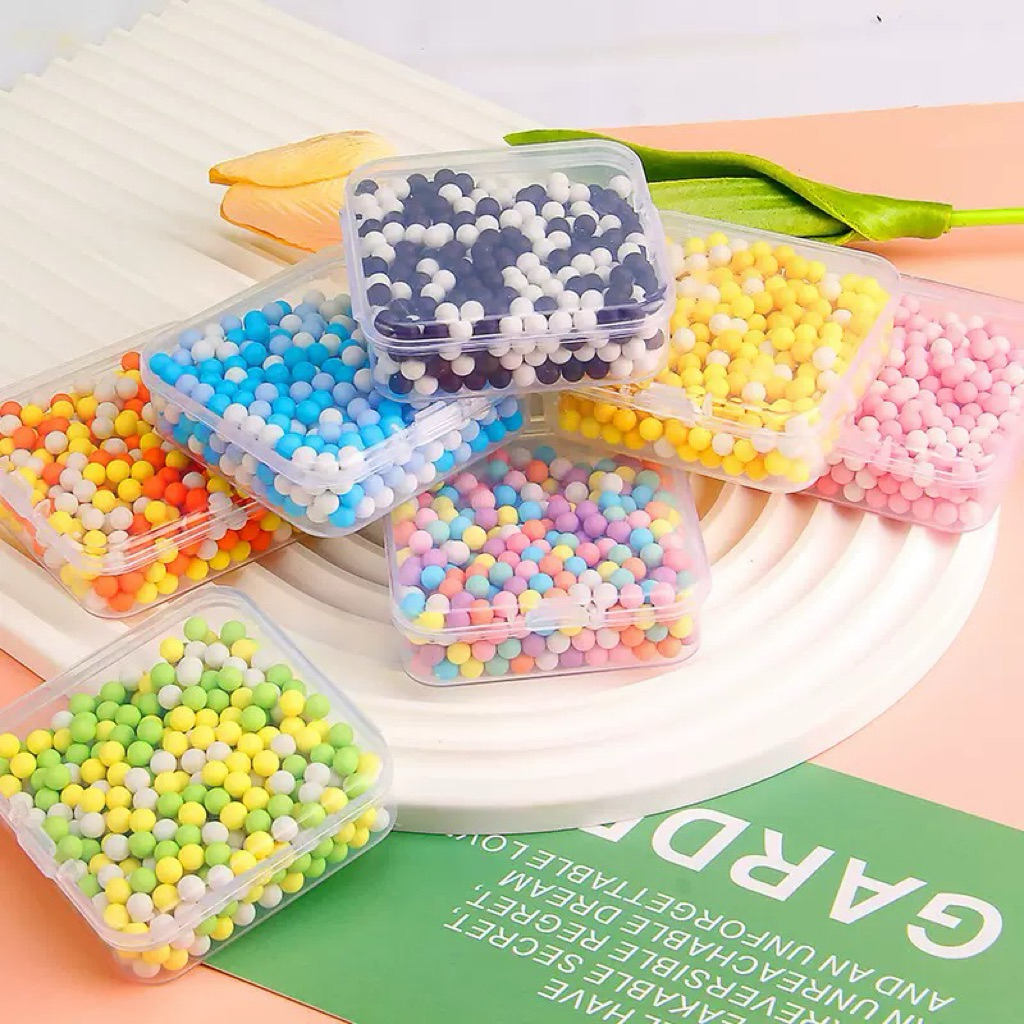 มุกไม่มีรู(พร้อมตลับ) มุกขนาด5มิล น้ำหนัก45กรัม ใช้สำหรับทำงานdiy พร้อมส่งในไทย🇹🇭