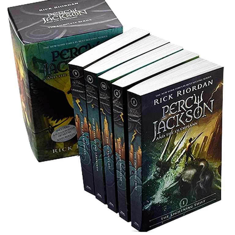Percy Jackson 1 and the Olympians 5 Book Paperback Boxed