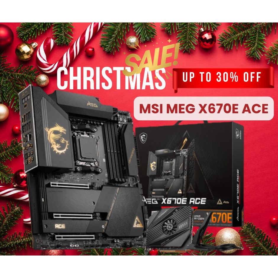 เมนบอร์ดเกมมิ่ง รุ่นทนทานระดับพรีเมียม MSI MEG X670E ACE - AMD SOCKET AM5 DDR5 E-ATX