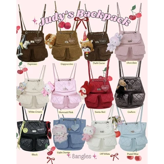 8anglesshop - 🍒🎒น้องกระเป๋าเป้ Judy backpack ( พร้อมส่ง ) 13นิ้ว แถมฟรีพวงกุญแจ💖D038