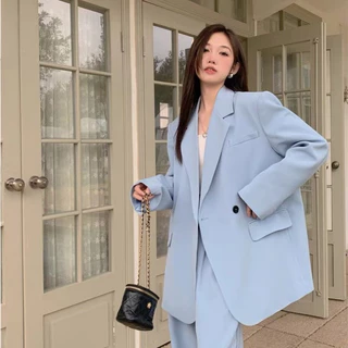 SUIT-05-SHIRT🍒 (เฉพาะเสื้อ )เบลเซอร์ ใส่ทำงาน เสื้อสูทผู้หญิง สไตล์เกาหลี กระดุม 2เม็ด เสื้อสูทเปนทางการ 🍒