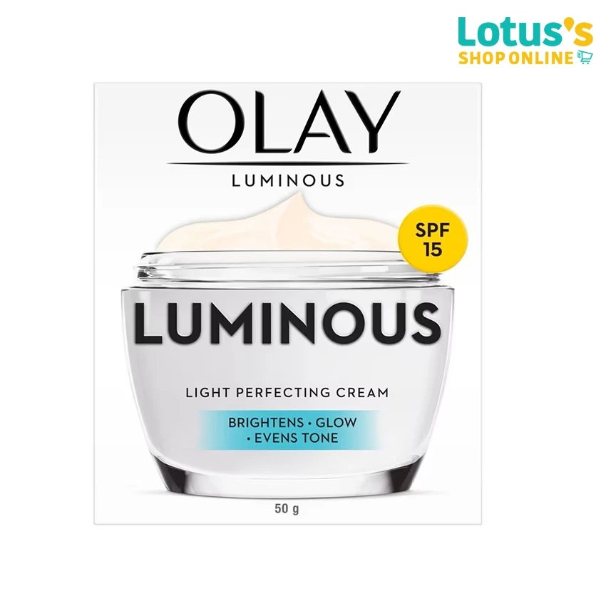 โอเลย์ ลูมินัส ไลท์ เพอร์เฟคติ้ง ครีม เอสพีเอฟ 15 พีเอ++ 50 กรัม OLAY LUMINOUS LIGHT PERFECTING CREAM SPF 15 PA++ 50 G.
