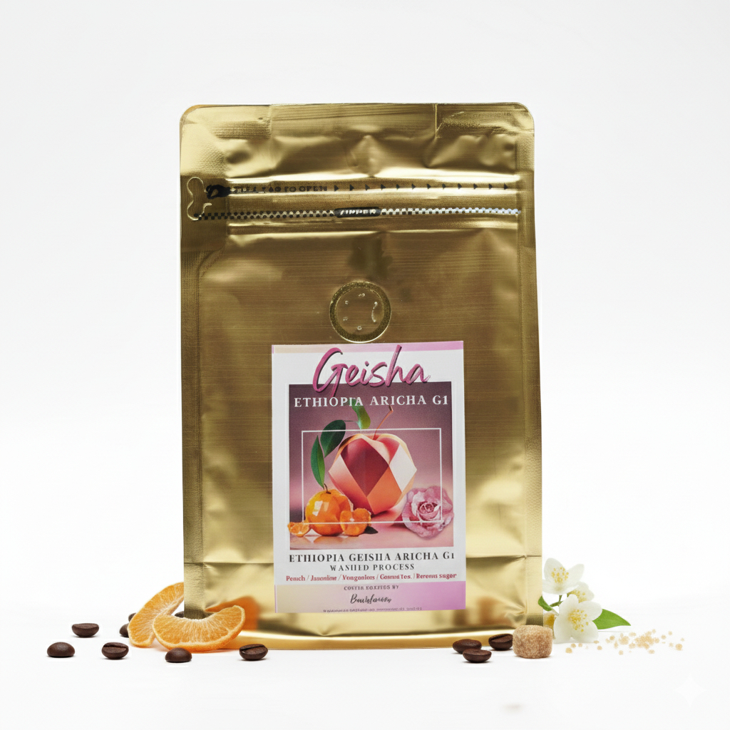 เมล็ดกาแฟเกอิชา Geisha ปริมาณ 250 กรัม