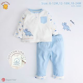 Elegant Kids ชุดลูกชาย 6-24 เดือน ชุดนอนแขนยาว+กางเกงขายาว D…