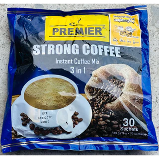 กาแฟ Premier Instant Coffee Mix 1 ห่อมี 30 ซองပရီးမီးယားကော်ဖီမစ်