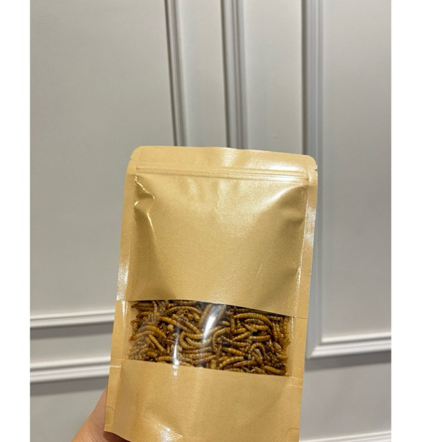 หนอนนกอบแห้ง โปรตีนสูง มีขนาด 10g. 25g. 50g. 100g. เหมาะกับสัตว์เล็ก หนูแฮมสเตอร์ ชูก้า เม่นแคระ [ปิดชื่อรายการสินค้า]