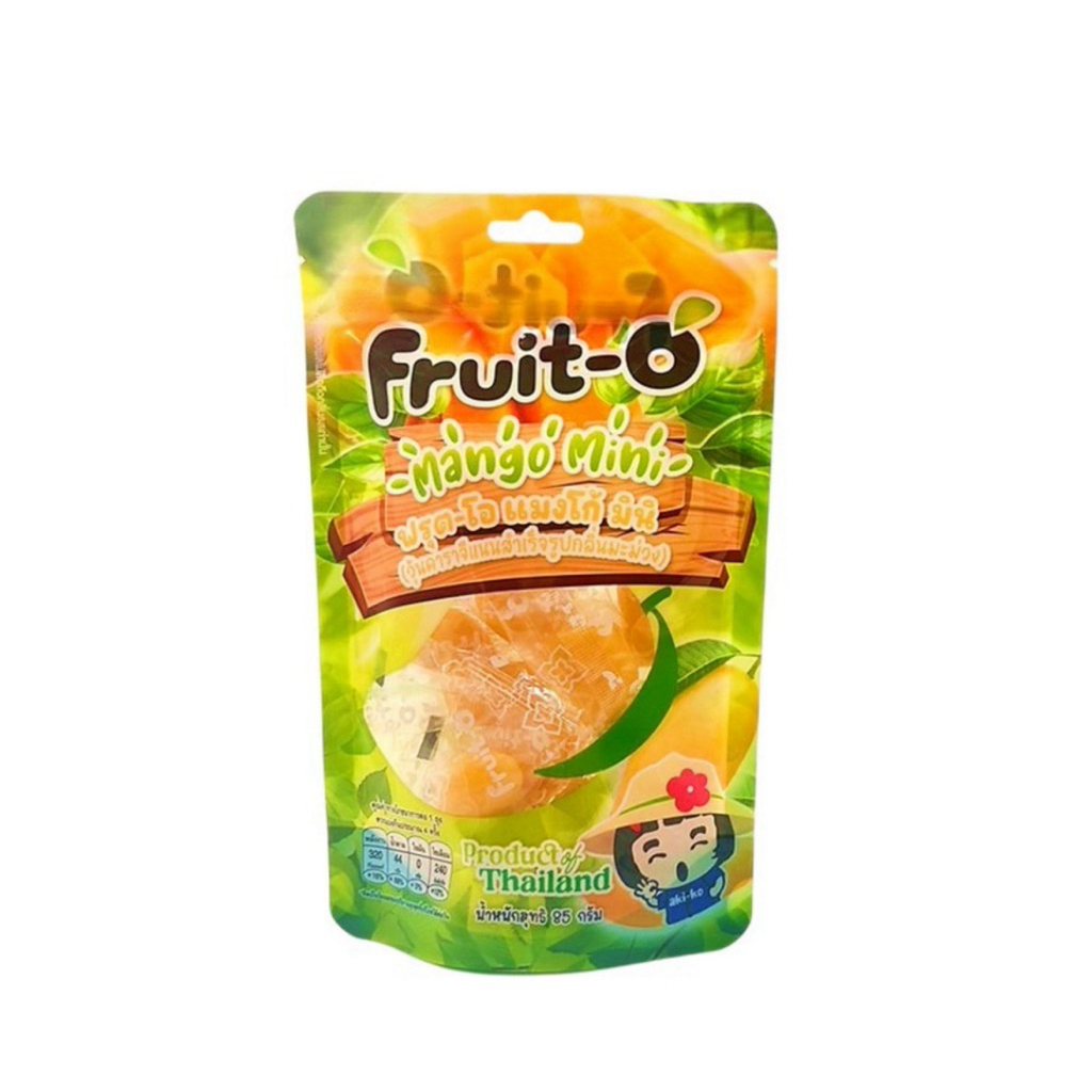 อากิโกะ กัมมี่ฟรุตโอแมงโก้มินิ/ฟรุตโอออเร้นท์มินิ 85g Akiko Gummy Fruit O Mango Mini/Fruit O Orange Mini