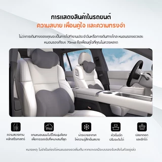 70mai Car Lumbar Support & Headrest Pillow Set Ergonomics Support Design Breathable Skin-friendly Fabric