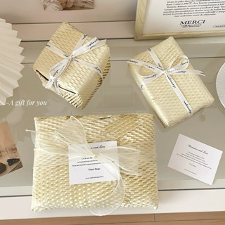 ✨🇹🇭ส่งด่วน กระดาษห่อของขวัญสไตล์เกาหลี กระดาษรังผึ้งห่อช่อดอ…