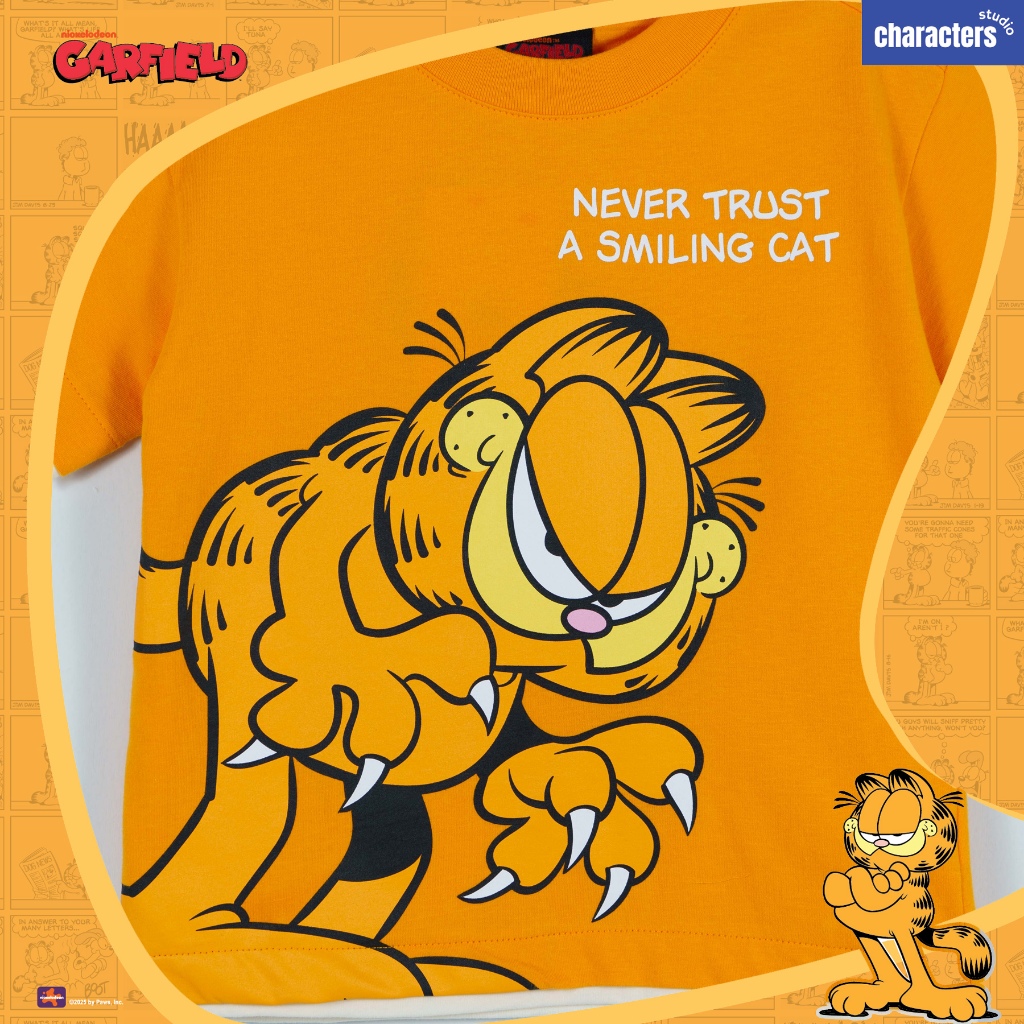 Garfield تيشيرت أطفال واسع قطن 100% — صورة 5