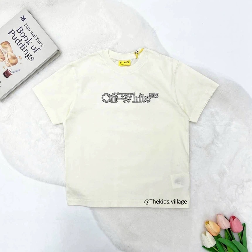 สินค้าพร้อมส่ง|Off-White Big Bookish Cotton T-Shirt