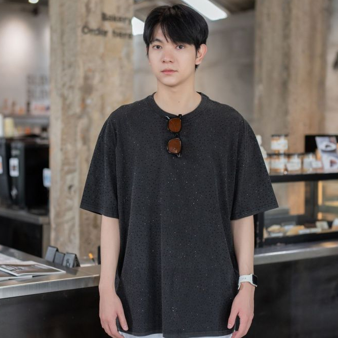 FifthYork Oversized T-shirt Premium Cystal เสื้อคริสตัลฟิฟธ์ยอร์ก