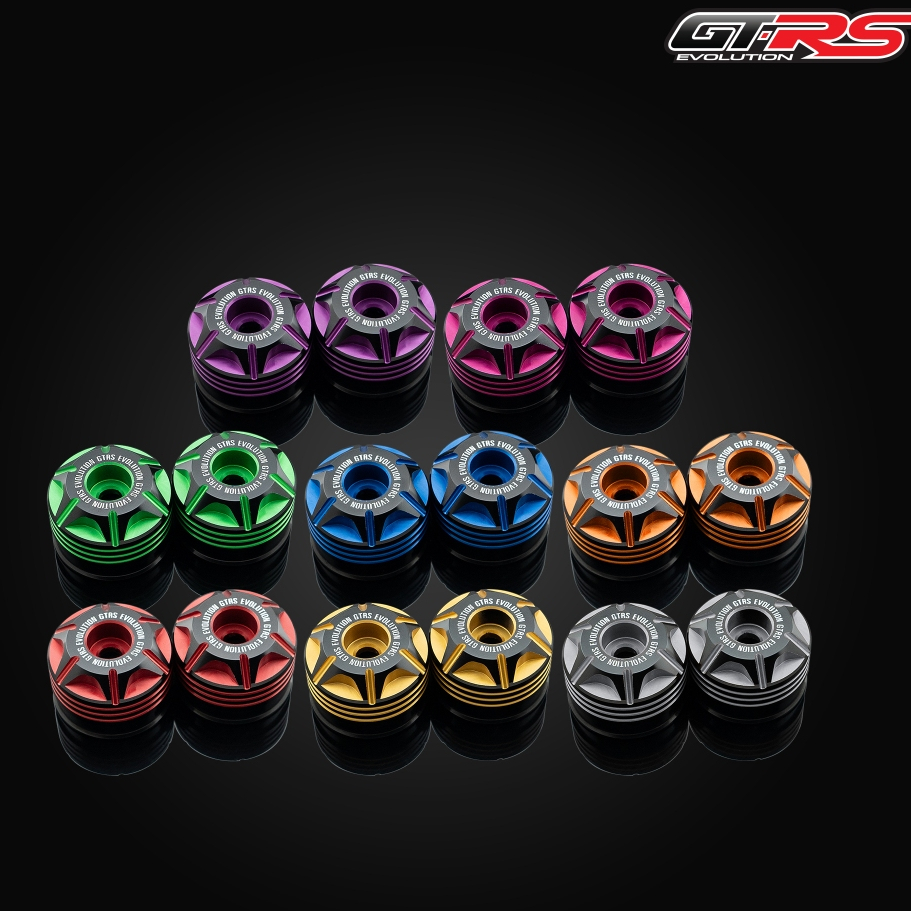 น็อตปลายแฮนด์ CNC ทูโทน GTRS V2 GIORNO+/CLICK-160 (31X22mm)