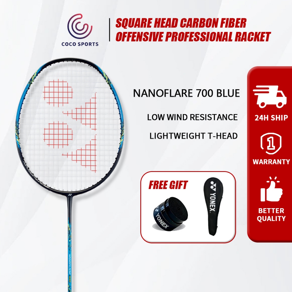 YY NANOFLARE 700 NF700 แบดมินตันราคเก็ตเต็มคาร์บอนเดี่ยว 4U 83g PBSI ผลิตในญี่ปุ่น คุณภาพสูง ให้ความ